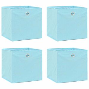 vidaXL Storage Boxes 4 pcs Baby Blue 32x32x32 cm Fabric