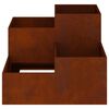 vidaXL Garden Planter Rusty 100 x 100 x 60 cm Weathering Steel