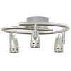 vidaXL Ceiling Spotlight Matt nickel 25 x 24 x 12 cm Steel