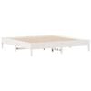 vidaXL Bookcase Bed without Mattress White 200x200 cm Solid Wood Pine
