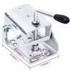 vidaXL Trailer Jack Wheel with Split Clamp 60 mm Galvanized Steel