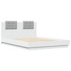 vidaXL Bed Frame with LED without Mattress White 120x200 cm