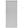 vidaXL Window Blind with Curtains Manual Silver Aluminium