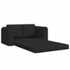 vidaXL Folding Sofa Bed Black 148 x 71 x 83 cm Fabric