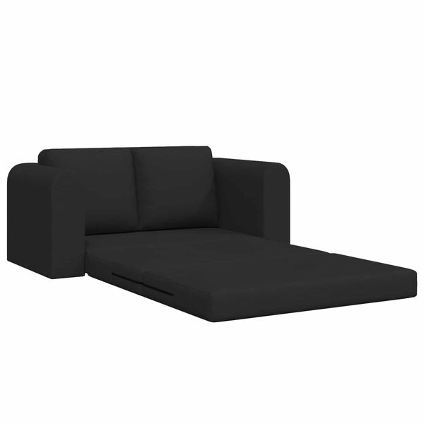 vidaXL Folding Sofa Bed Black 148 x 71 x 83 cm Fabric