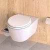 SCH&Uuml;TTE Toilet Seat with Soft Close SPIRIT WHITE White Matte