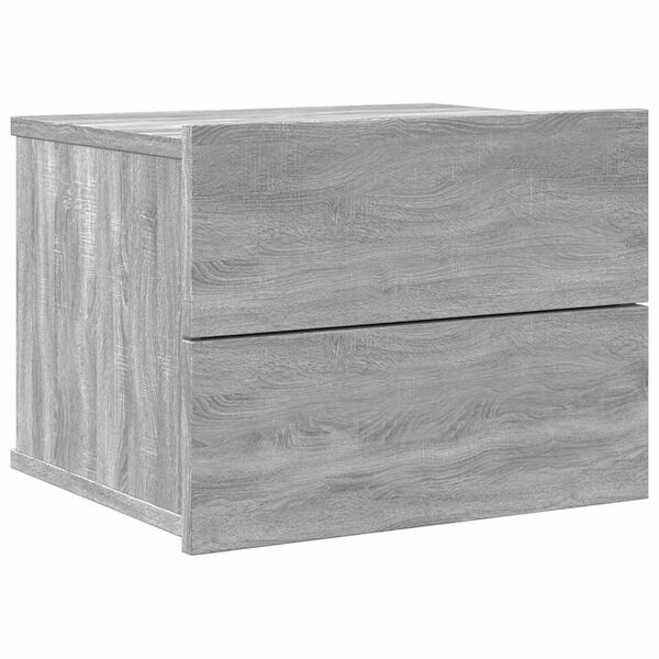 vidaXL Bedside Cabinets 2 pcs Grey Sonoma 40x30x30 cm Engineered Wood