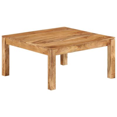 vidaXL Coffee Table 80x80x40 cm Solid Acacia Wood