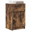 vidaXL Bedside Cabinets 2 pcs Smoked Oak 39x35x65 cm Engineered Wood