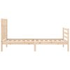 vidaXL Bed Frame without Mattress Small Single Solid Wood