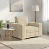 vidaXL Sofa Cream 100 x 77 x 82 cm Fabric