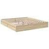 vidaXL Bed Frame with Drawers without Mattress Sonoma Oak 180x200 cm Super King