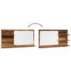 vidaXL Bathroom Mirror Cabinet Old Wood 90x11x45 cm Engineered Wood