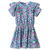 vidaXL Kids'Dress with Ruffle Sleeves Cobalt Blue 116