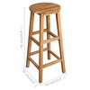 vidaXL Bar Table and Stool Set 5 Pieces Solid Acacia Wood