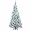 vidaXL Artificial Hinged Christmas Tree White 180 cm PE and PVC