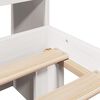 vidaXL Bookcase Bed without Mattress White 140x190cm Solid Wood Pine