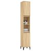 vidaXL Bathroom Cabinet Sonoma Oak 30x30x190 cm Engineered Wood