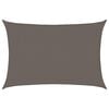 vidaXL Sunshade Sail 160 g/m&sup2; Anthracite 5x7 m HDPE