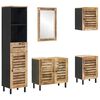 vidaXL Bathroom Cabinet Set 5 pcs Natural Solid Mango Wood