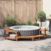 vidaXL Hot Tub Surround Brown &Oslash;275 x 55.5 cm Solid Acacia Wood