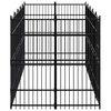 vidaXL Outdoor Dog Kennel Steel 9.22 m&sup2;