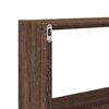 vidaXL Wall Cabinet 158x18x53 cm Brown Oak Engineered Wood