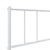 vidaXL Metal Bed Frame without Mattress with Footboard White 90x190cm