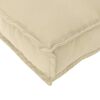vidaXL Pallet Cushion Set 2 pcs Beige 200 x 40 x 8 cm Oxford fabric
