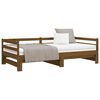 vidaXL Pull-out Day Bed without Mattress Honey Brown 2x(90x200)cm
