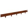 vidaXL Lawn Edging 30 pcs 100 x 12 cm Steel Rusty
