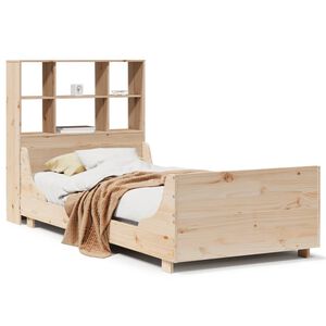 vidaXL Bookcase Bed without Mattress 90x200 cm Solid Wood