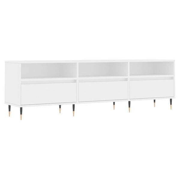 vidaXL TV Cabinet White 150x30x44.5 cm Engineered Wood