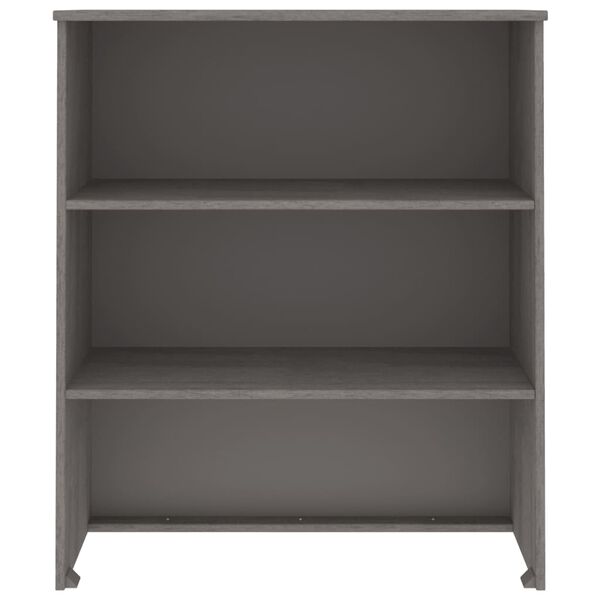 vidaXL Top for Highboard HAMAR Light Grey 85x35x100cm Solid Wood Pine