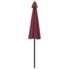 vidaXL Garden Parasol with Aluminium Pole 270 cm Bordeaux Red