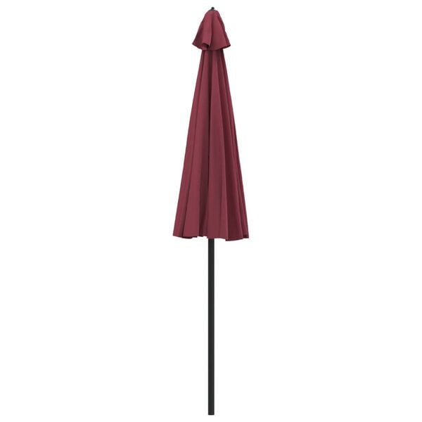 vidaXL Garden Parasol with Aluminium Pole 270 cm Bordeaux Red
