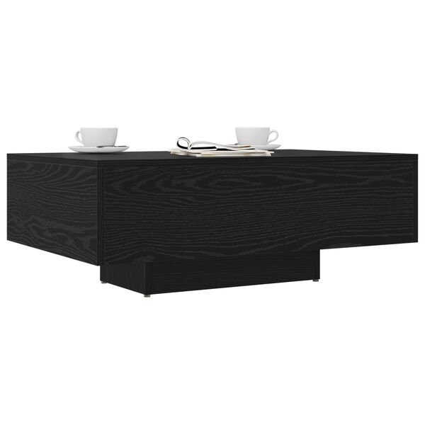 vidaXL Coffee Table Black Oak 85 x 55 x 31 cm