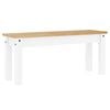 vidaXL Dining Bench PANAMA White 105x30x45 cm Solid Wood Pine