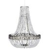 vidaXL Chandelier | Silver, Clear | Steel, Plastic | Medium | Chandelier