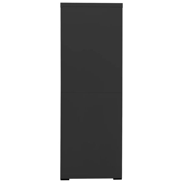 vidaXL Filing Cabinet Anthracite 90x46x134 cm Steel