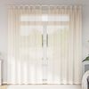 vidaXL Voile Curtains with Tab Top 2 pcs Cream