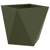 vidaXL Planter 2 pcs Olive Green 50 x 50 x 50 cm Steel