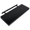 vidaXL Floating Wall Shelves 2 pcs Black 60x20x3.8 cm