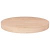 vidaXL Round Table Top &Oslash;30x4 cm Untreated Solid Wood Oak
