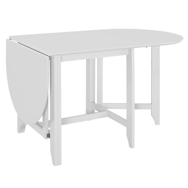 vidaXL Extendable Dining Table White (75-180)x75x74 cm MDF