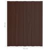 vidaXL Roof Panel 12 pcs Brown 60 x 45 cm Galvanised steel
