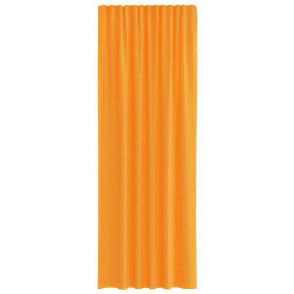 vidaXL Voile Curtains with Rod Pockets 2 pcs Orange
