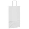vidaXL Paper Bags 250 pcs with Handles White 21x11x36 cm