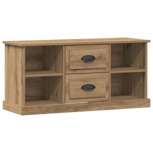 vidaXL TV Cabinet Artisan Oak 99.5 x 35.5 x 48 cm Engineered Wood