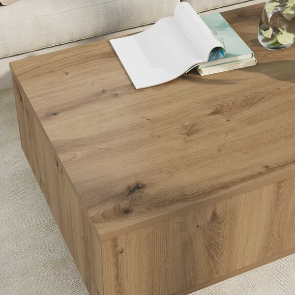 vidaXL Coffee Table Artisan Oak 95 x 55 x 31 cm Engineered Wood